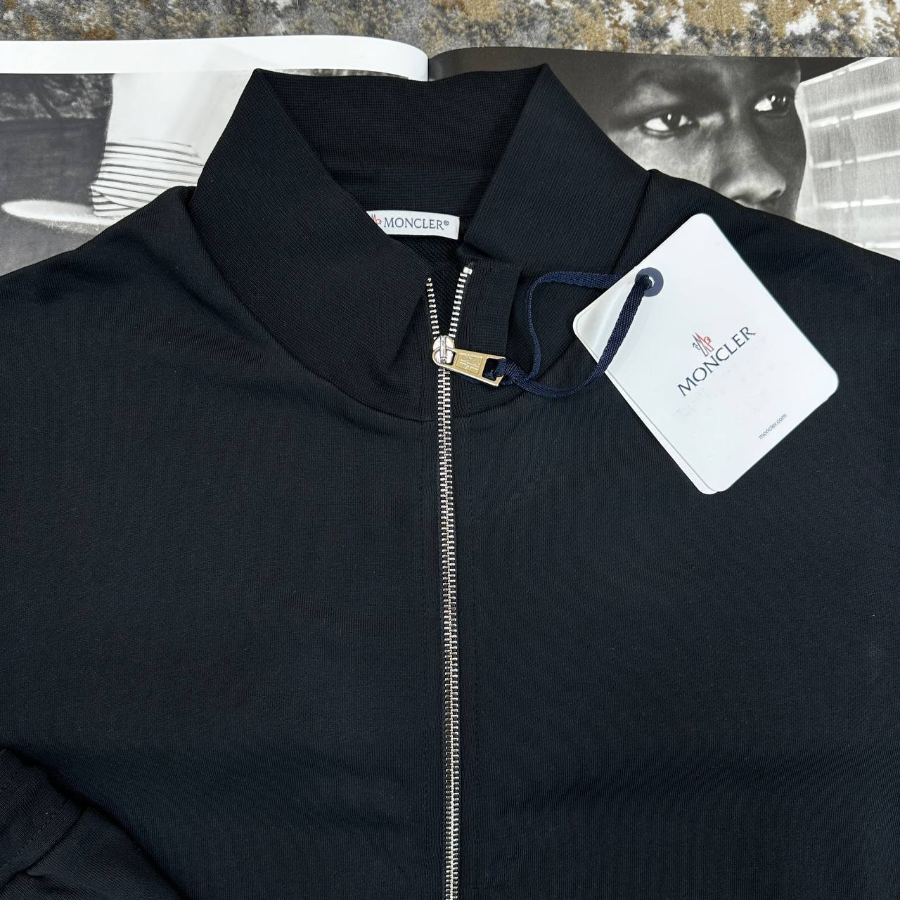 Moncler Tri Colour Accent Zip Cardigan Mens Tracksuit in 2 Colors Best Sale UK Reps AAA Quality