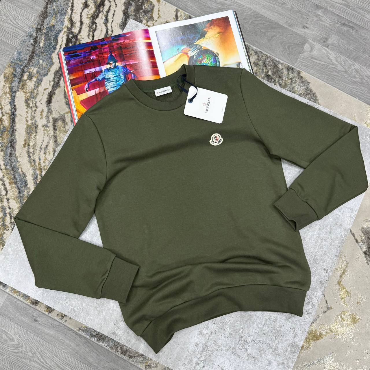 Moncler Logo Patch Cotton Sweatshirts Mens in Multiple Colors UK Reps AAA Quality