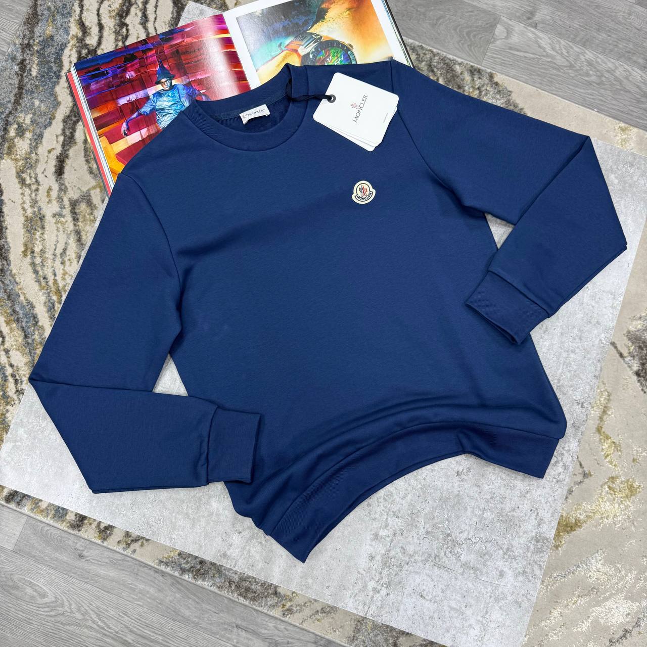 Moncler Logo Patch Cotton Sweatshirts Mens in Multiple Colors UK Reps AAA Quality