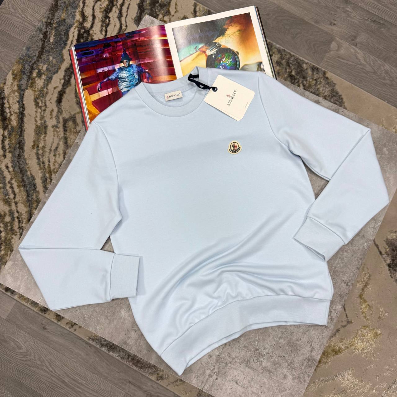 Moncler Logo Patch Cotton Sweatshirts Mens in Multiple Colors UK Reps AAA Quality