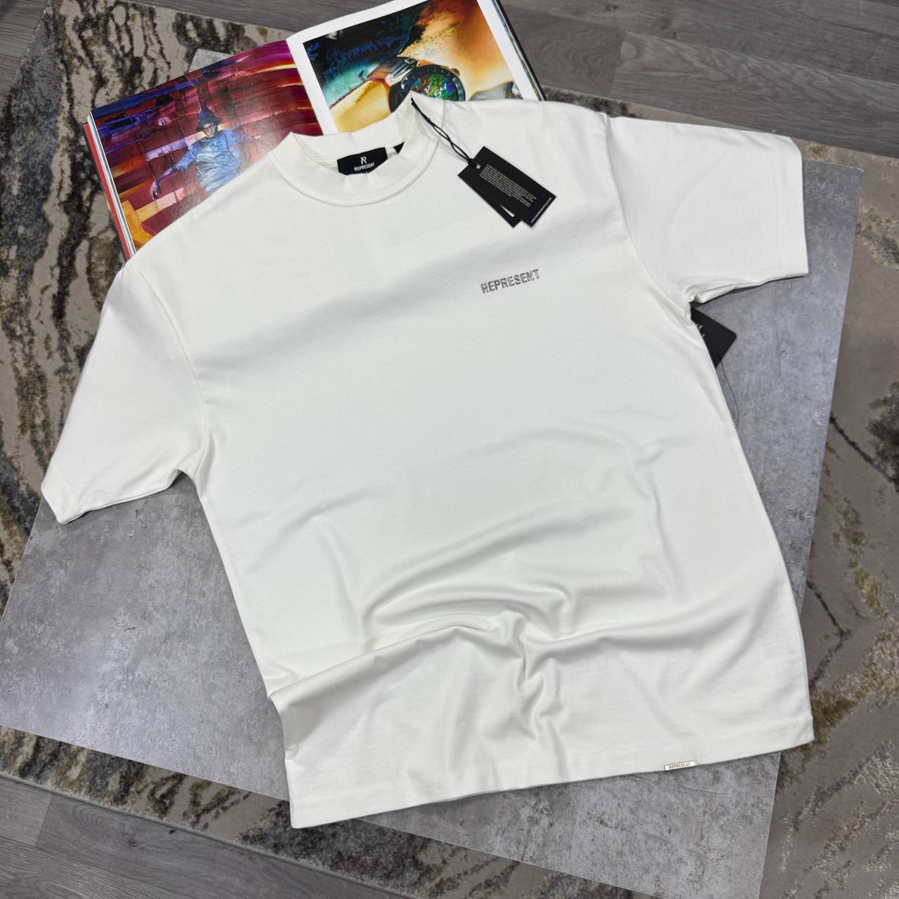 Represent Black Logo T-Shirts Mens in 2 Colors Best Sale UK Reps AAA Quality