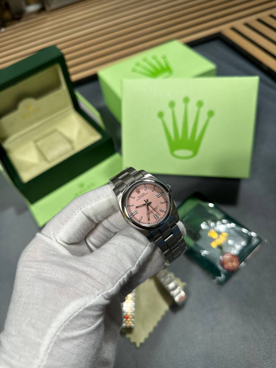 Rolex Oyster Perpetual Pink Women's Watch