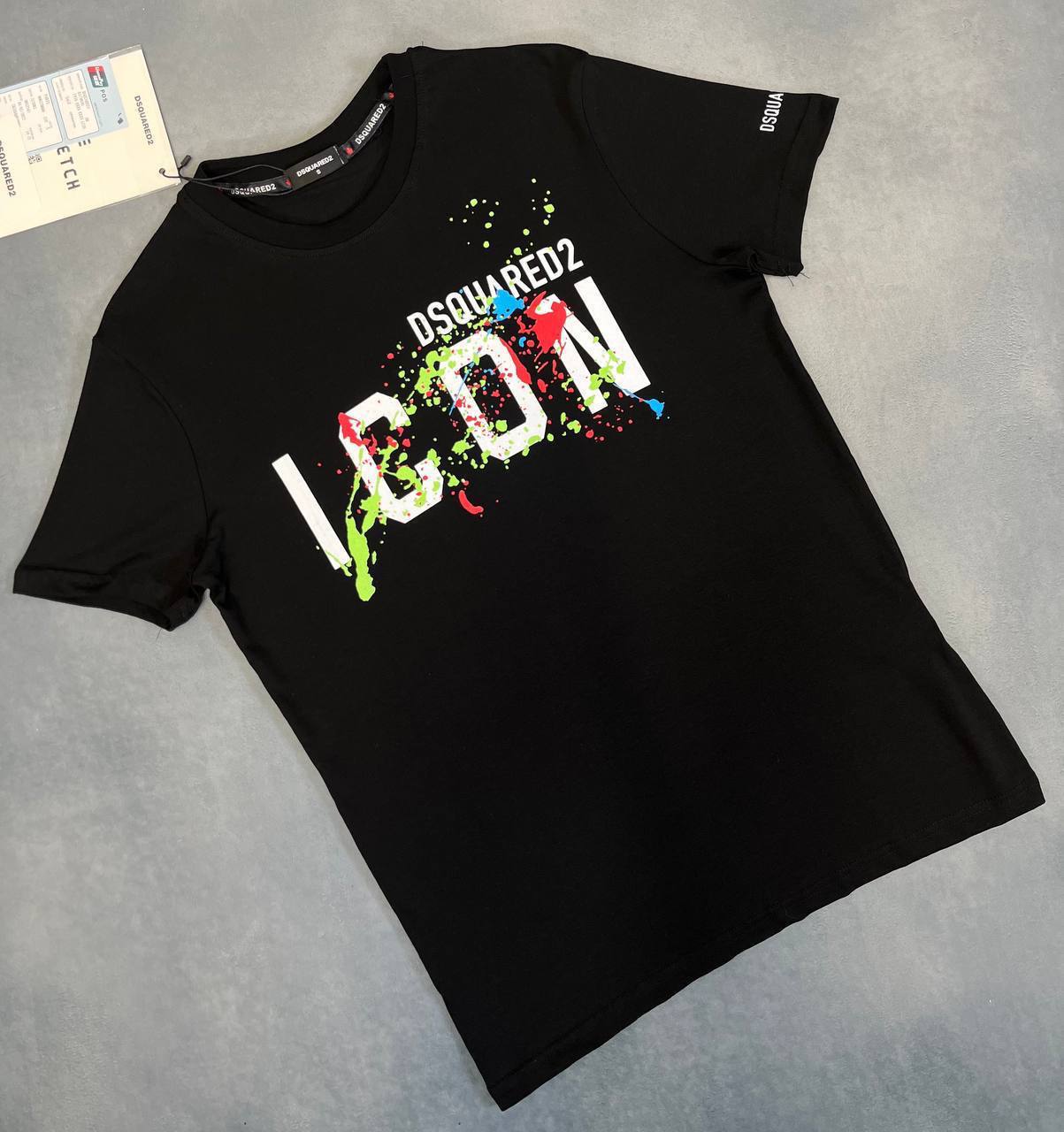 Dsquared2 ICON SPLATTER COOL Slim Fit Men's T-Shirt