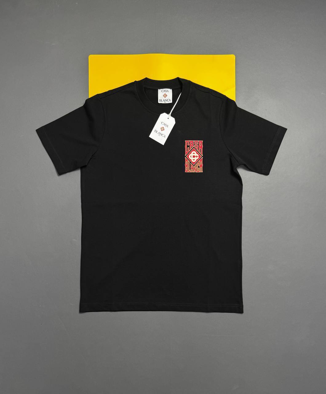 Casablanca Black Printed Cotton Men's T-Shirts in Multiple Colors