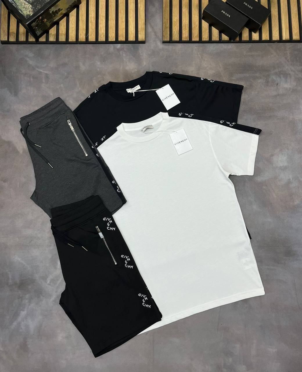 Givenchy Round Neck T-Shirts & Shorts Sets Men's in Multiple Colors