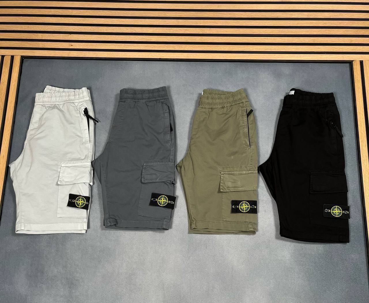 Stone Island Garment Dyed "Old Effect" Cargo Shorts Men's in Multiple Colors