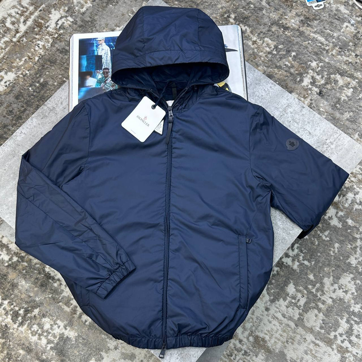 Moncler Logo Cotton-Blend Zip Up Jacket Men UK Reps Superclone Quality