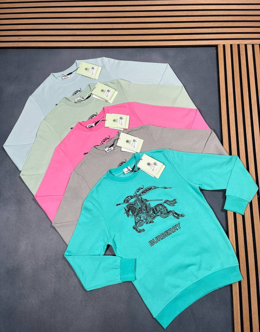 Burberry Logo-Embroidered Cotton Jersey Sweatshirt Mens in Multiple Colors Best Sale UK Reps AAA Quality