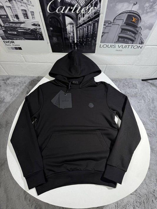 Moncler Tonal Back Logo Cotton Hoodie in Multiple Colors Best Sale UK Reps AAA Quality
