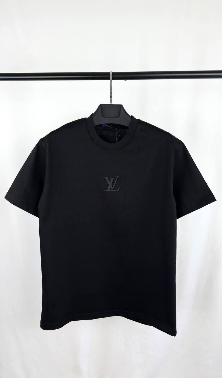 Louis Vuitton Embossed Short Sleeve T-Shirt Mens in 2 Colors Best Sale UK Reps AAA Quality