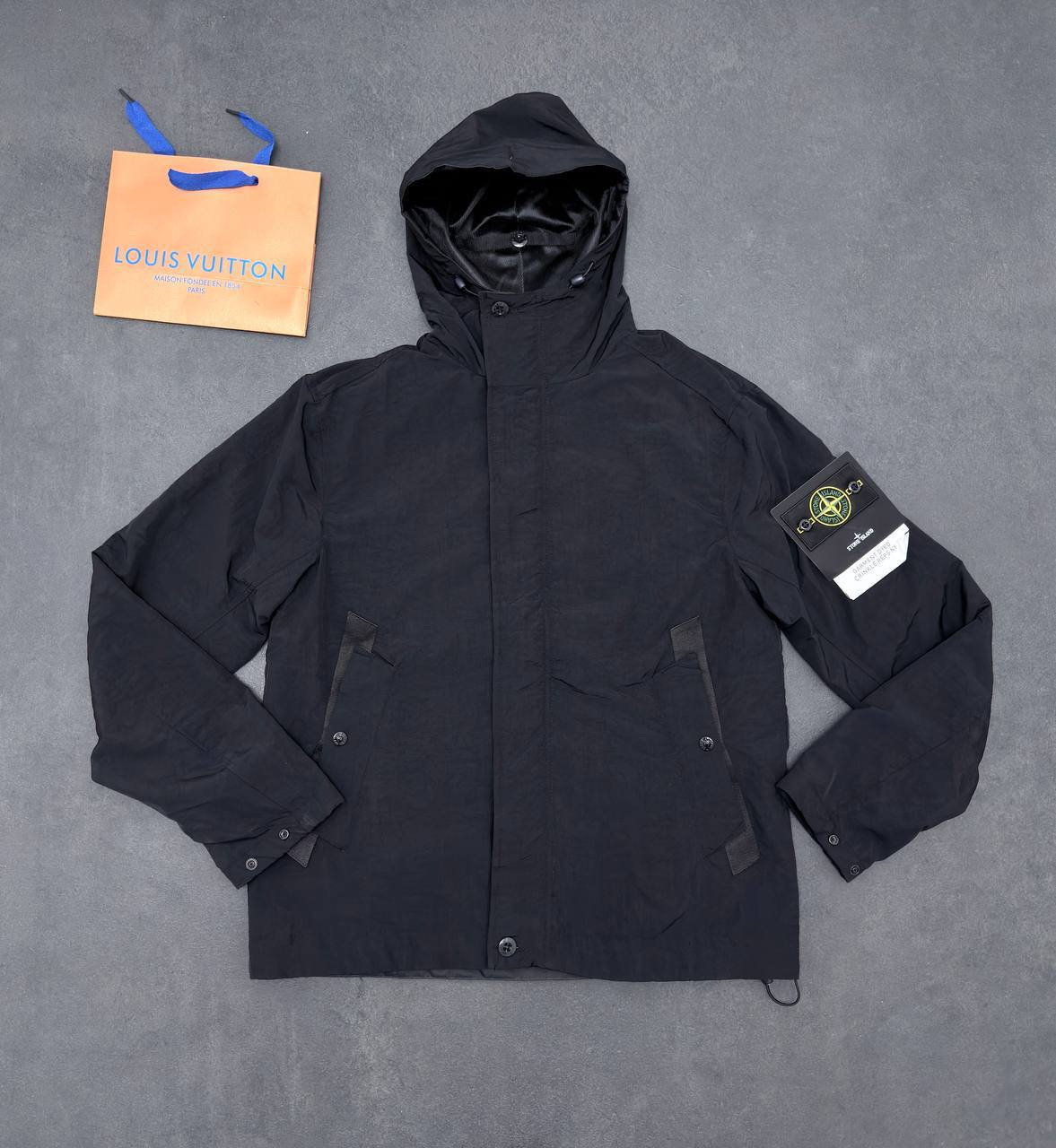 Stone Island Micro Twill Compass-Logo Hooded Jacket Mens in Multiple Colors Best Sale UK Reps AAA Quality