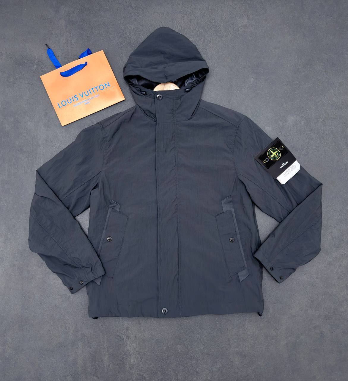 Stone Island Micro Twill Compass-Logo Hooded Jacket Mens in Multiple Colors Best Sale UK Reps AAA Quality