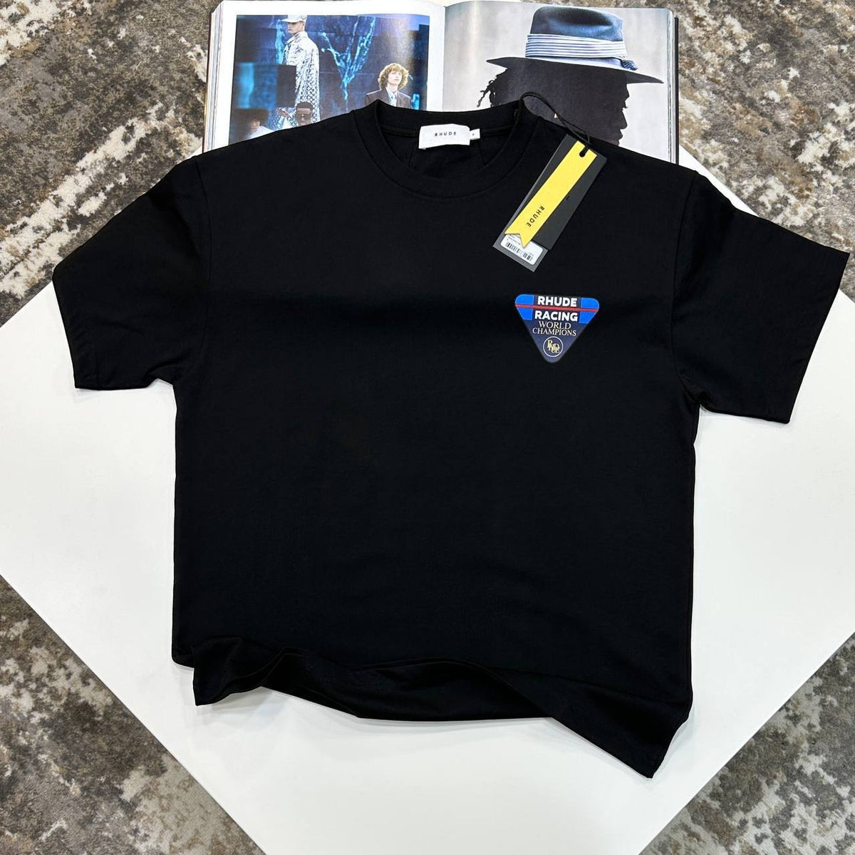 Rhude Racing World Champions Tee  Men Collection UK Reps AAA Quality