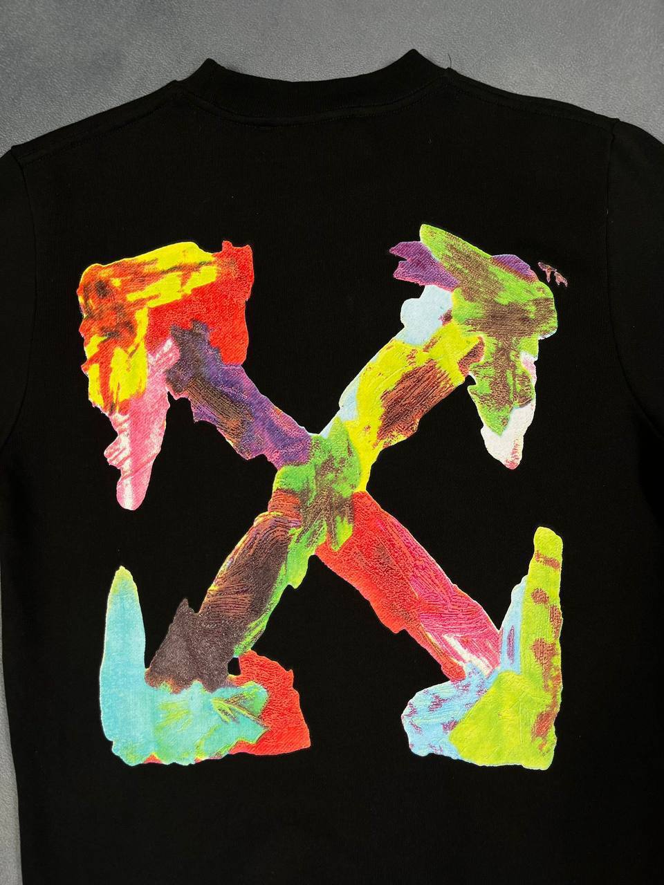 Off-White Russell Athletic Round Neck Logo Men's Jumpers 2 Colors