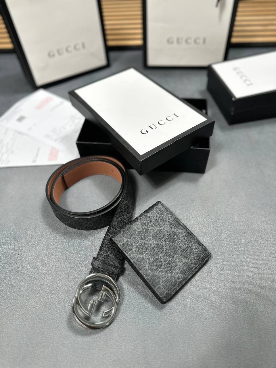 GG Supreme Belt with G Buckle Wallets & Belts Sets Men's Multiple Colors UK Sale Fakes AAA