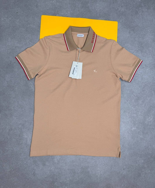 Burberry Stripe Print Men's Cotton Logo-Collar Polo Shirts Men's Multiple Colors Uk Reps AAA Quality