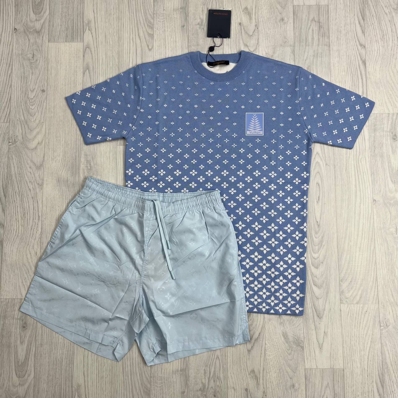 Louis Vuitton Men's Logo T-Shirts & Shorts Sets Multiple Colors Short Sleeve Stylish Reps UK AAA Quality