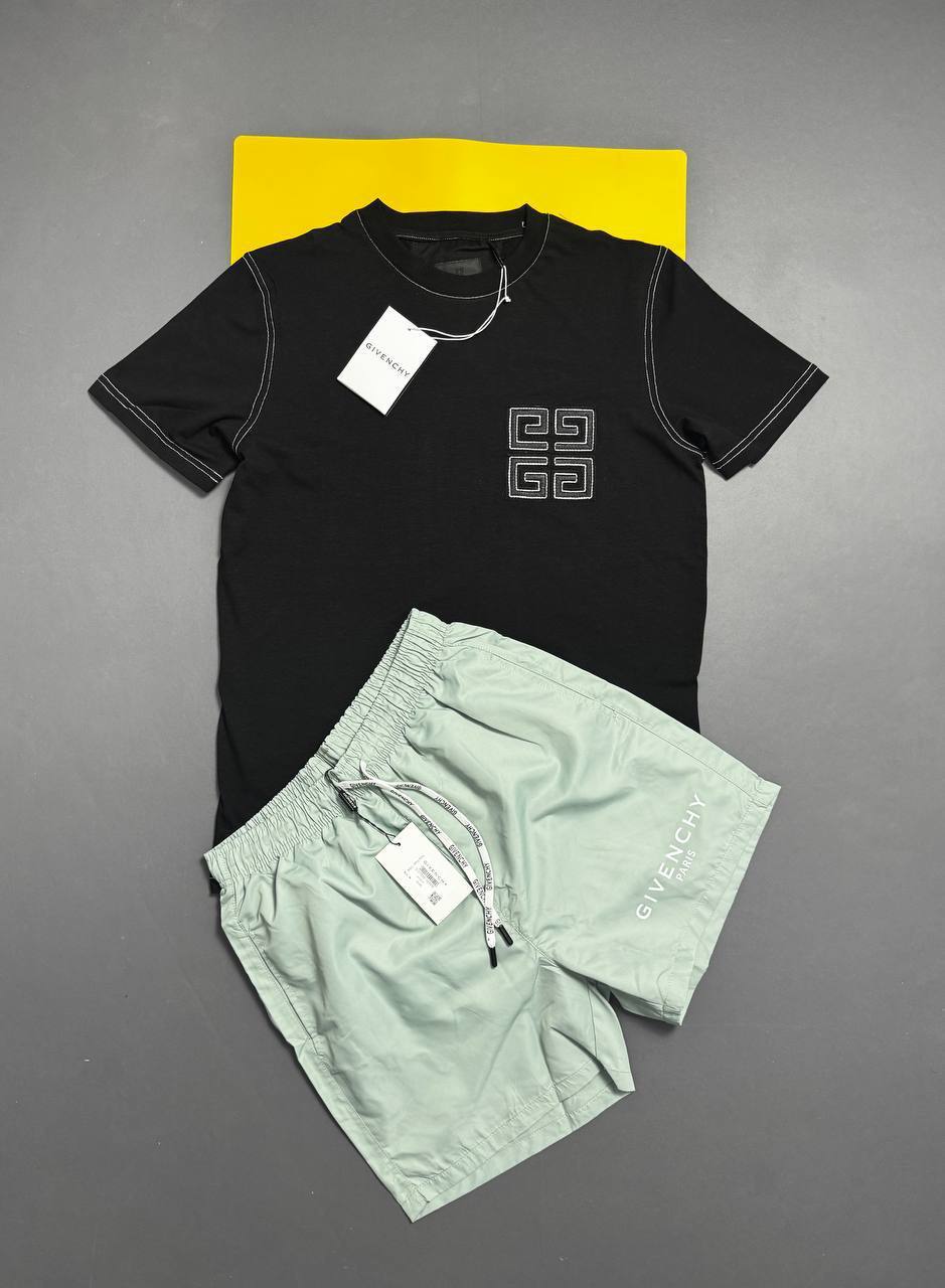 Givenchy Embroidered Cotton T-Shirts & Shorts Sets Men's in Multiple Colors UK Reps