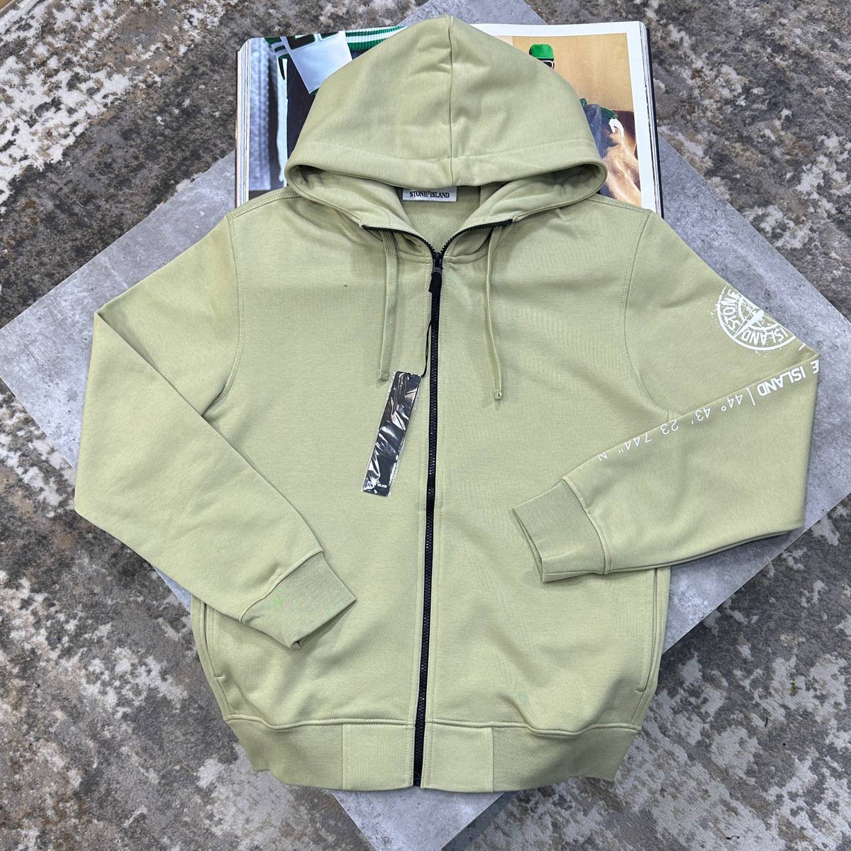 Stone Island Oversized Cotton Fleece Zip-Up Hoodie UK Reps Superclone Quality