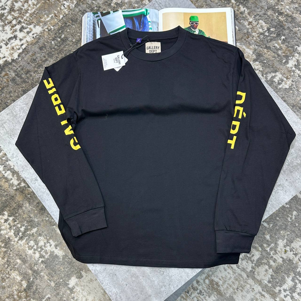 Gallery Dept. Bold Black Text Jumpers Mens UK Reps Superclone Quality