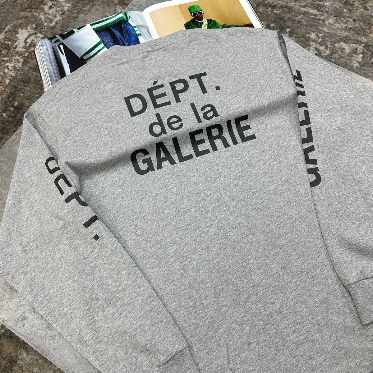 Gallery Dept. Bold Black Text Jumpers Mens UK Reps Superclone Quality