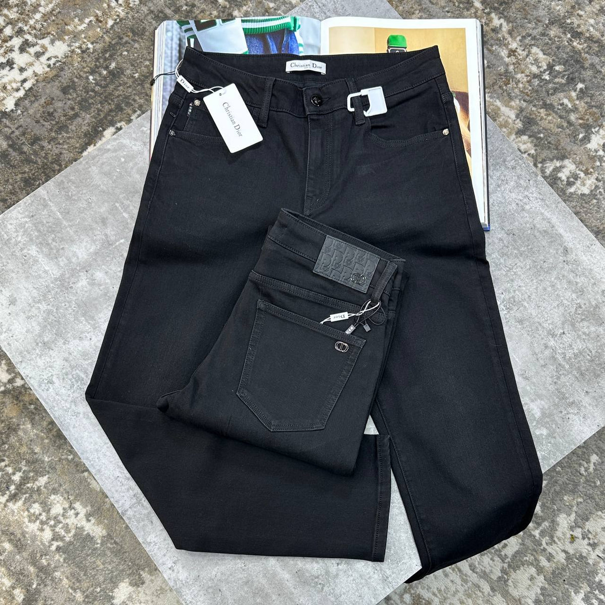 Christian Dior Patch Black Jeans UK Reps Superclone Quality