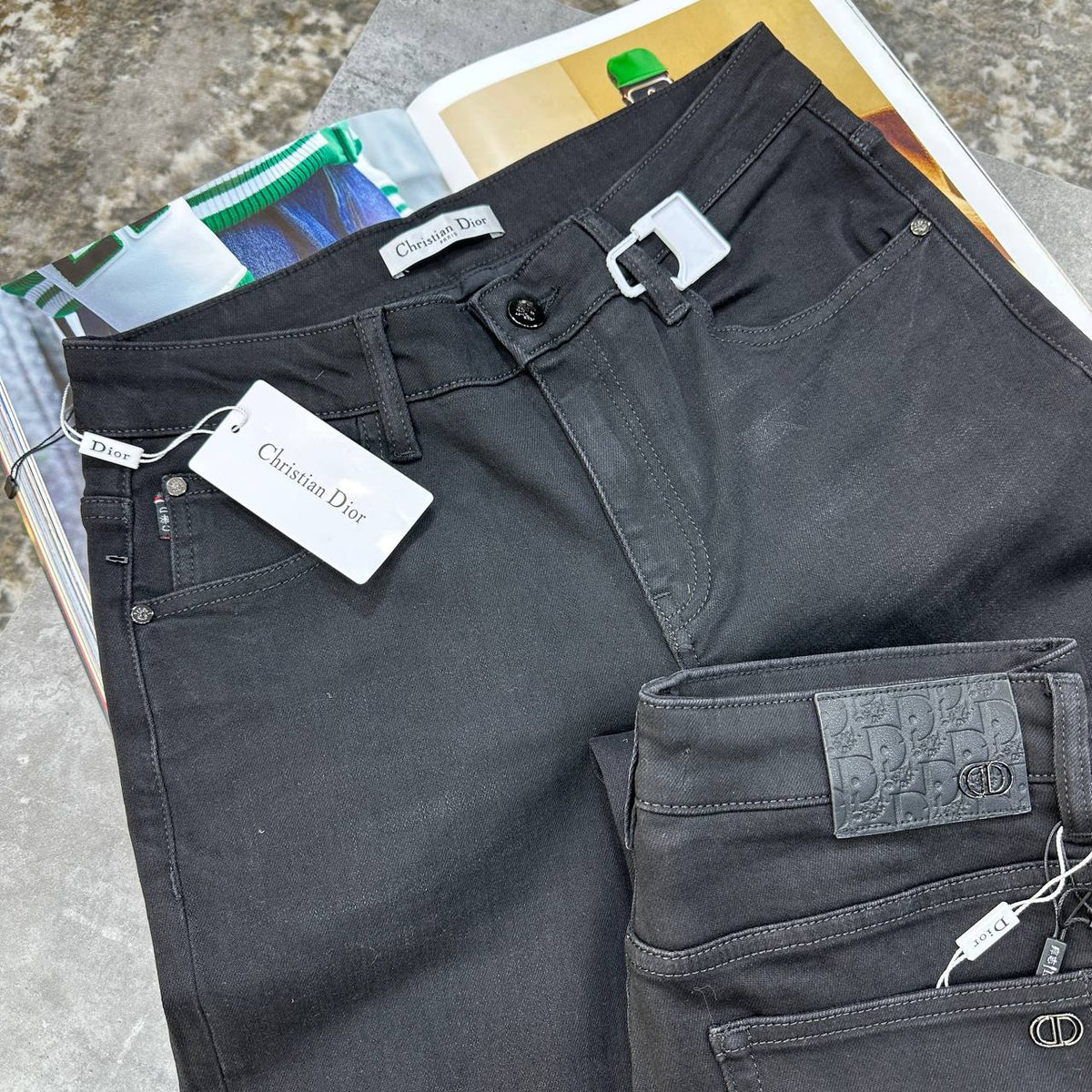 Christian Dior Patch Black Jeans UK Reps Superclone Quality