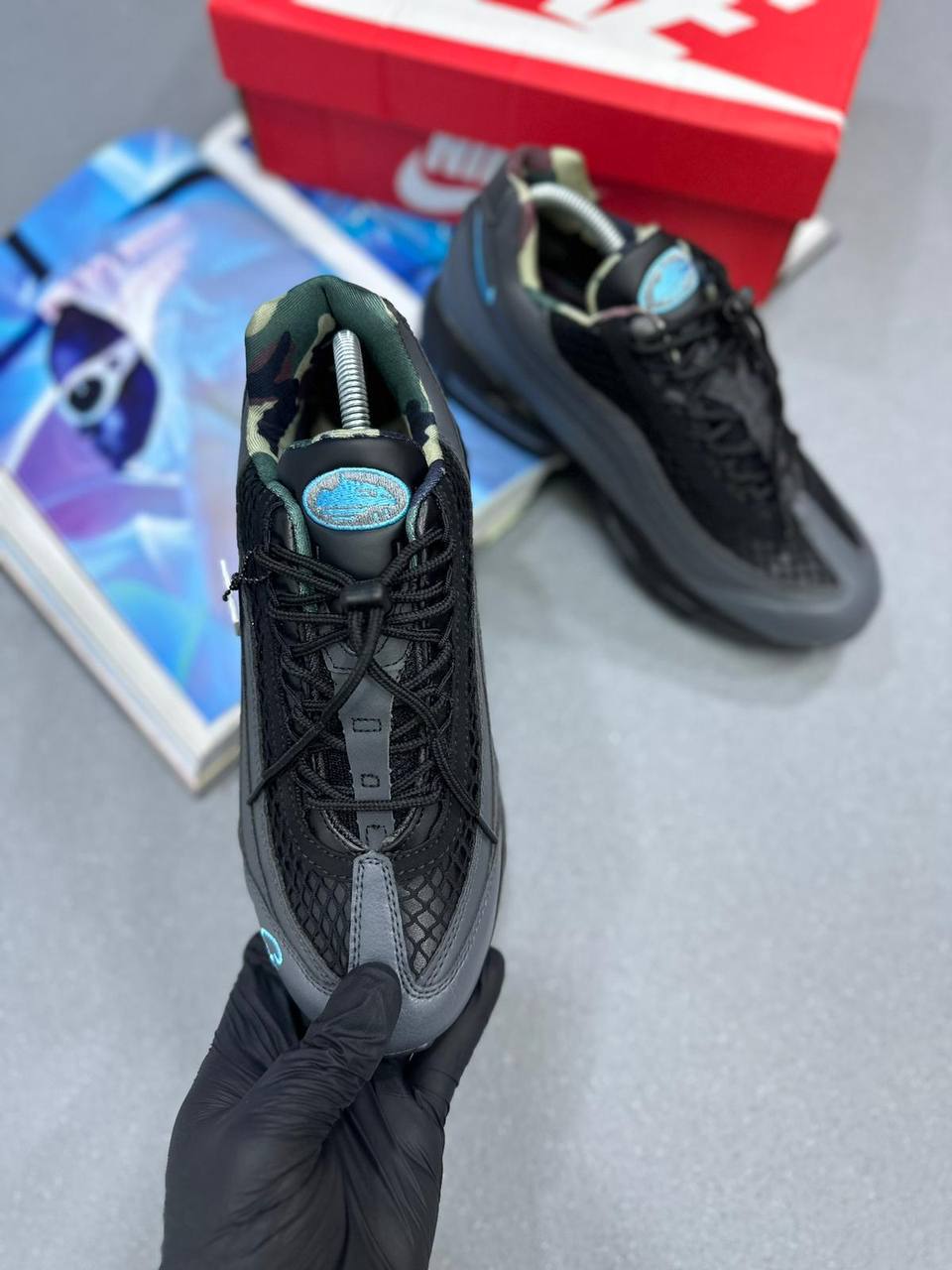 Nike x Corteiz Air Max 95 "Aegean Storm" Mens Trainers Best Sale UK Reps AAA Quality