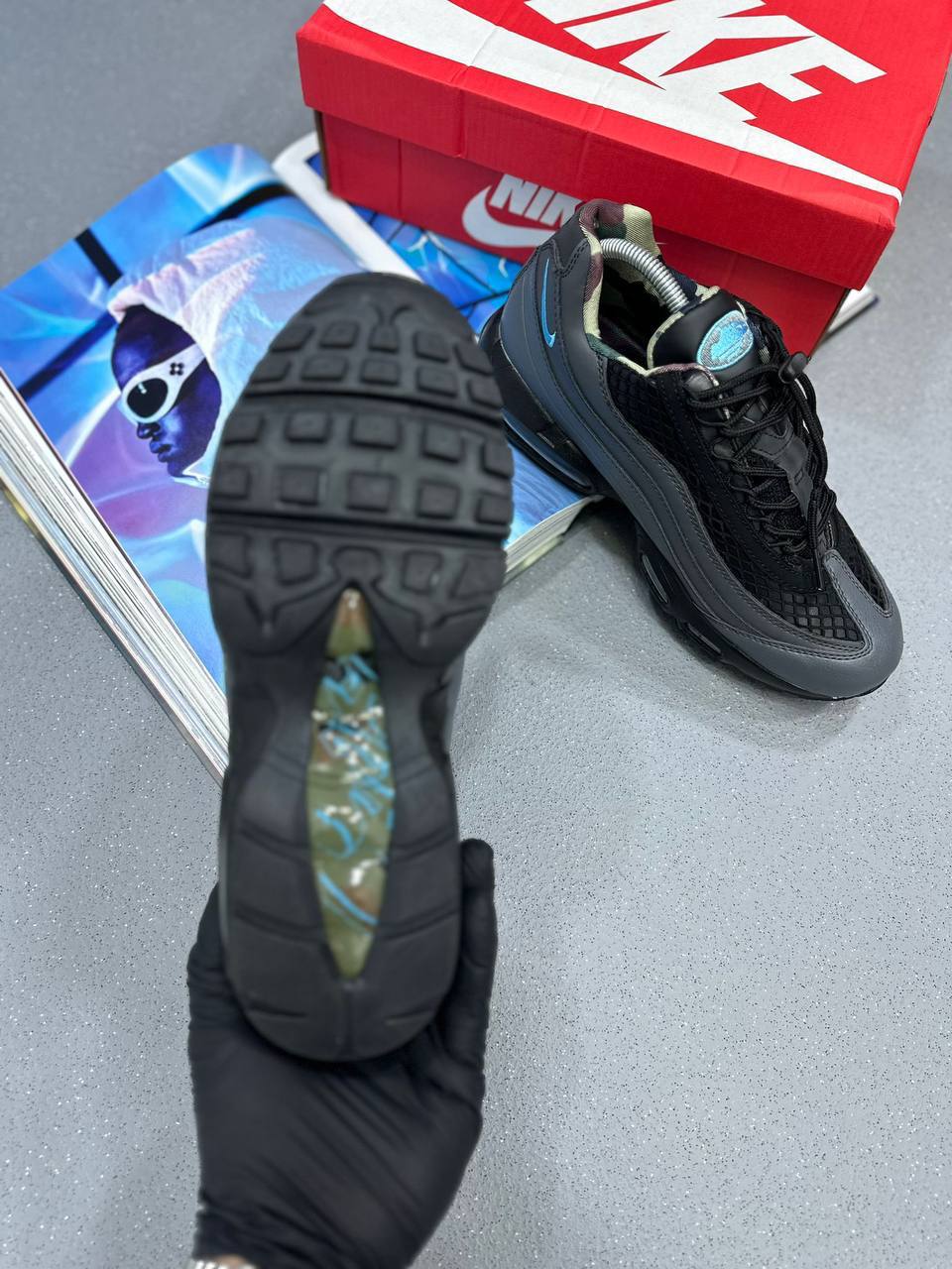 Nike x Corteiz Air Max 95 "Aegean Storm" Mens Trainers Best Sale UK Reps AAA Quality