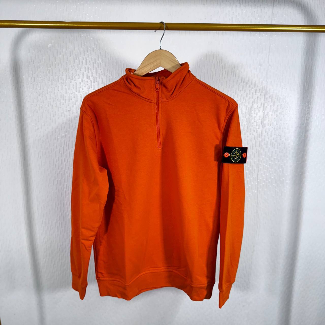 Stone Island Regular-fit Cotton Half-Zip Sweatshirts Mens Logo Patch in Multiple Colors UK Reps AAA Quality