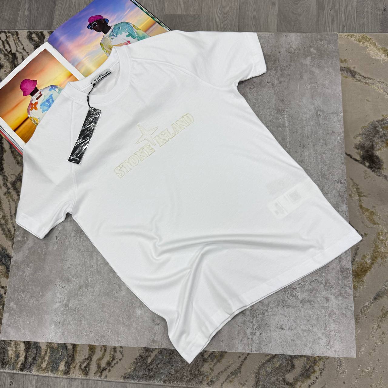 Stone Island Combed Organic Cotton Mens T-Shirts in Multiple Colors UK Reps AAA Quality