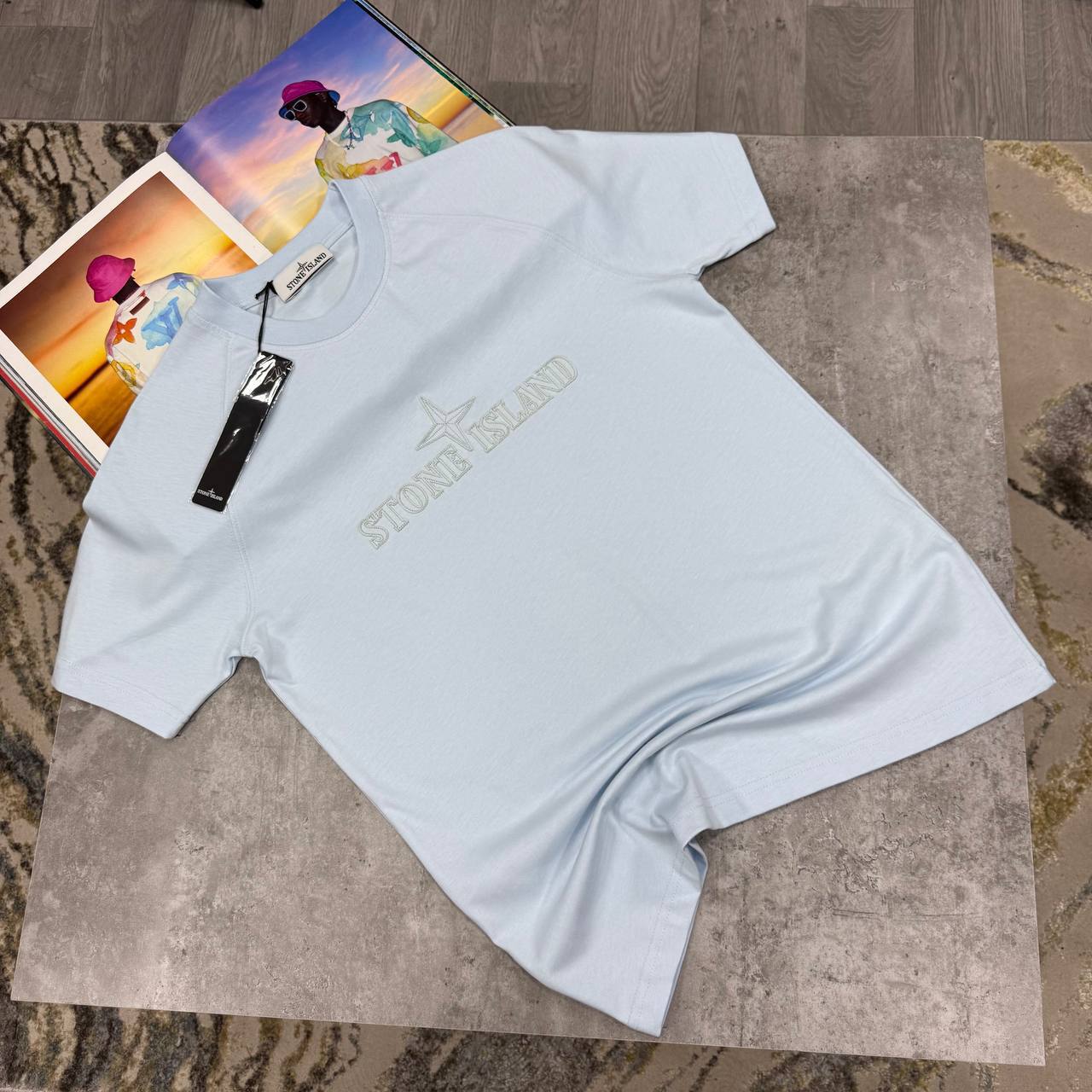 Stone Island Combed Organic Cotton Mens T-Shirts in Multiple Colors UK Reps AAA Quality