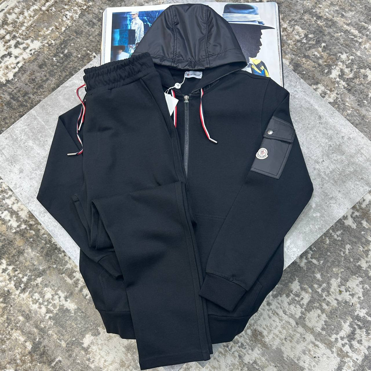 Moncler Tricolor Cccents Tracksuits Mens UK Reps Superclone Quality