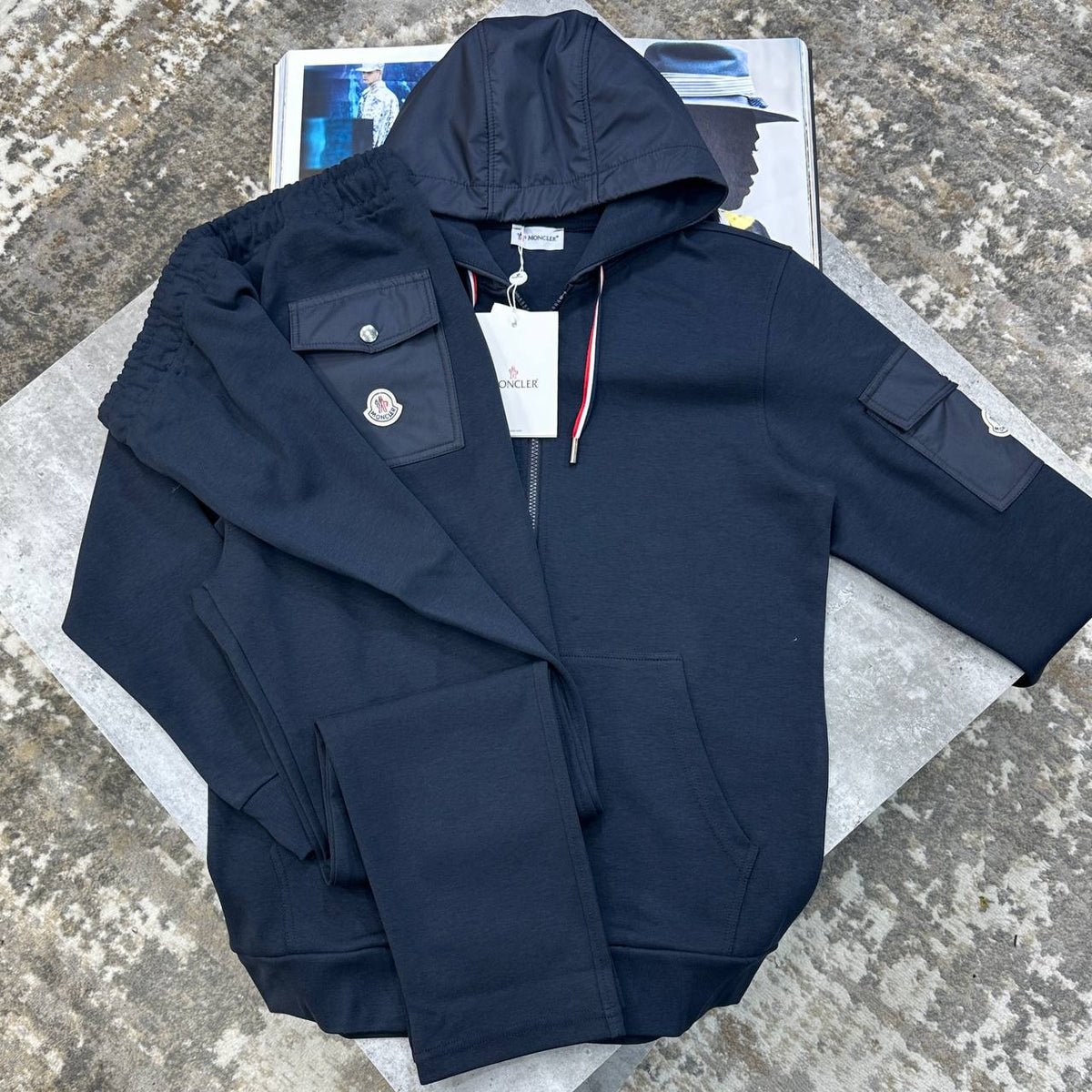 Moncler Tricolor Cccents Tracksuits Mens UK Reps Superclone Quality