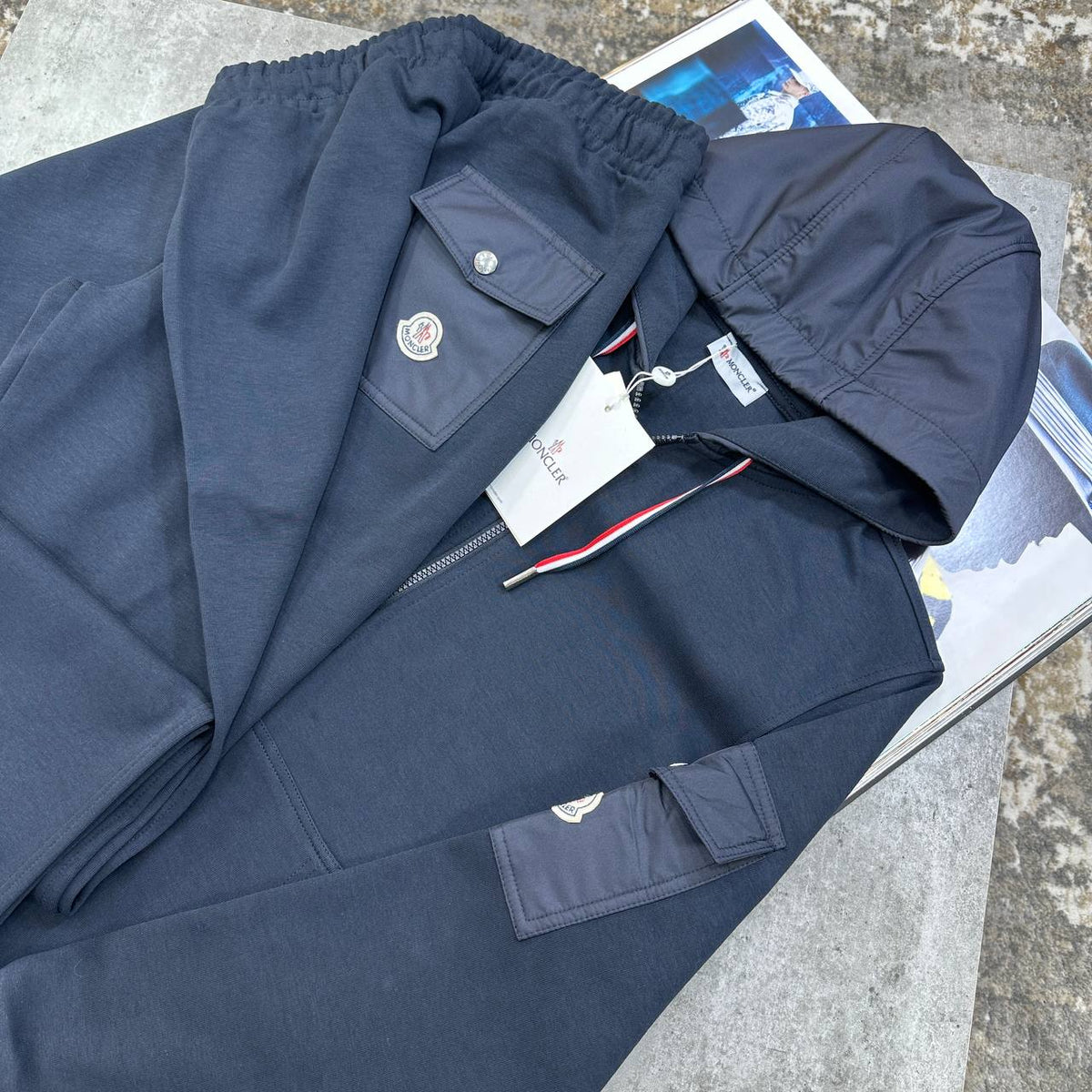 Moncler Tricolor Cccents Tracksuits Mens UK Reps Superclone Quality