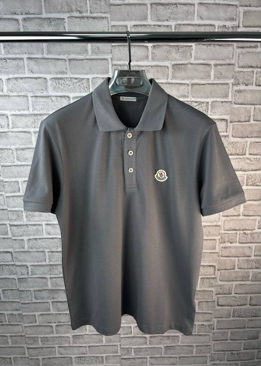 Moncler Black Logo Patch Cotton Piquet Polo Shirt Men's Multiple Colors UK Reps AAA