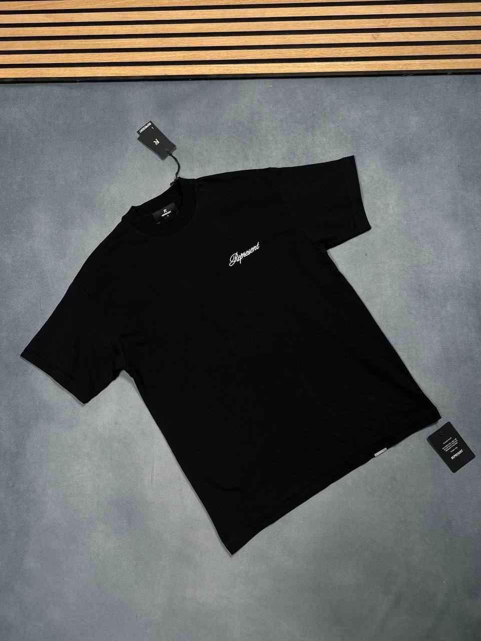 Represent White Cotton Club Script Mesh Men's T-Shirt  UK Reps AAA Quality