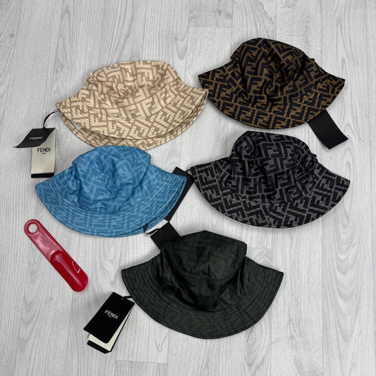 Fendi Zucca Bucket Hat Multiple Colors Casual Hats UK Fakes AAA Quality