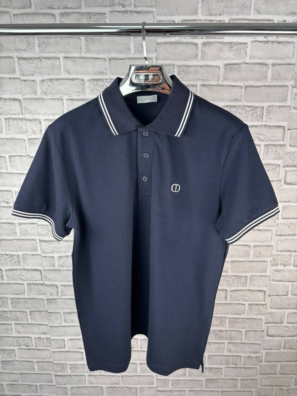 Christian Dior Homme Men Bee Blue Polo Shirts Multiple Colors Fashion UK Replica