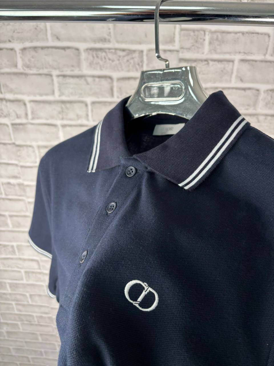 Christian Dior Homme Men Bee Blue Polo Shirts Multiple Colors Fashion UK Replica