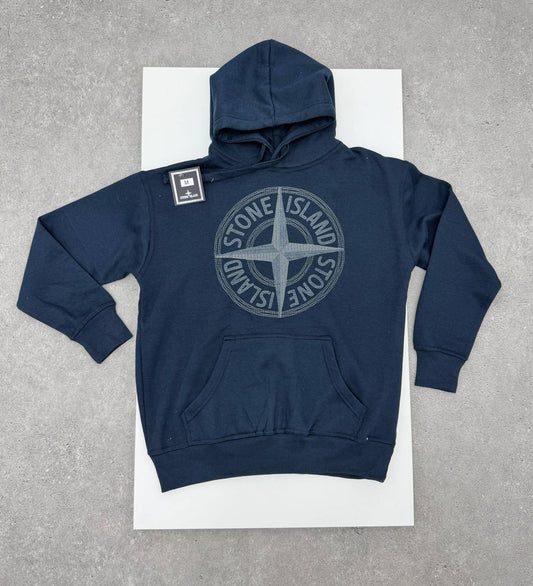 Stone Island Thick Cotton Graphic Pullover Hoodie Mens in Multiple Colors Best Sale UK Reps AAA Quality