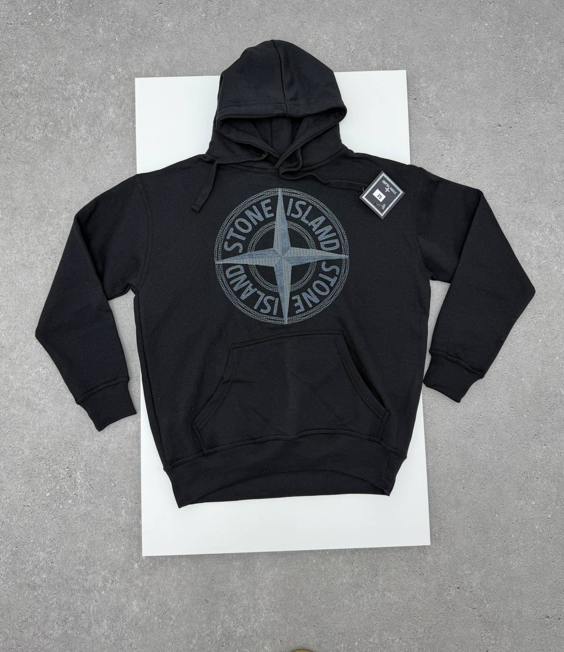 Stone Island Thick Cotton Graphic Pullover Hoodie Mens in Multiple Colors Best Sale UK Reps AAA Quality