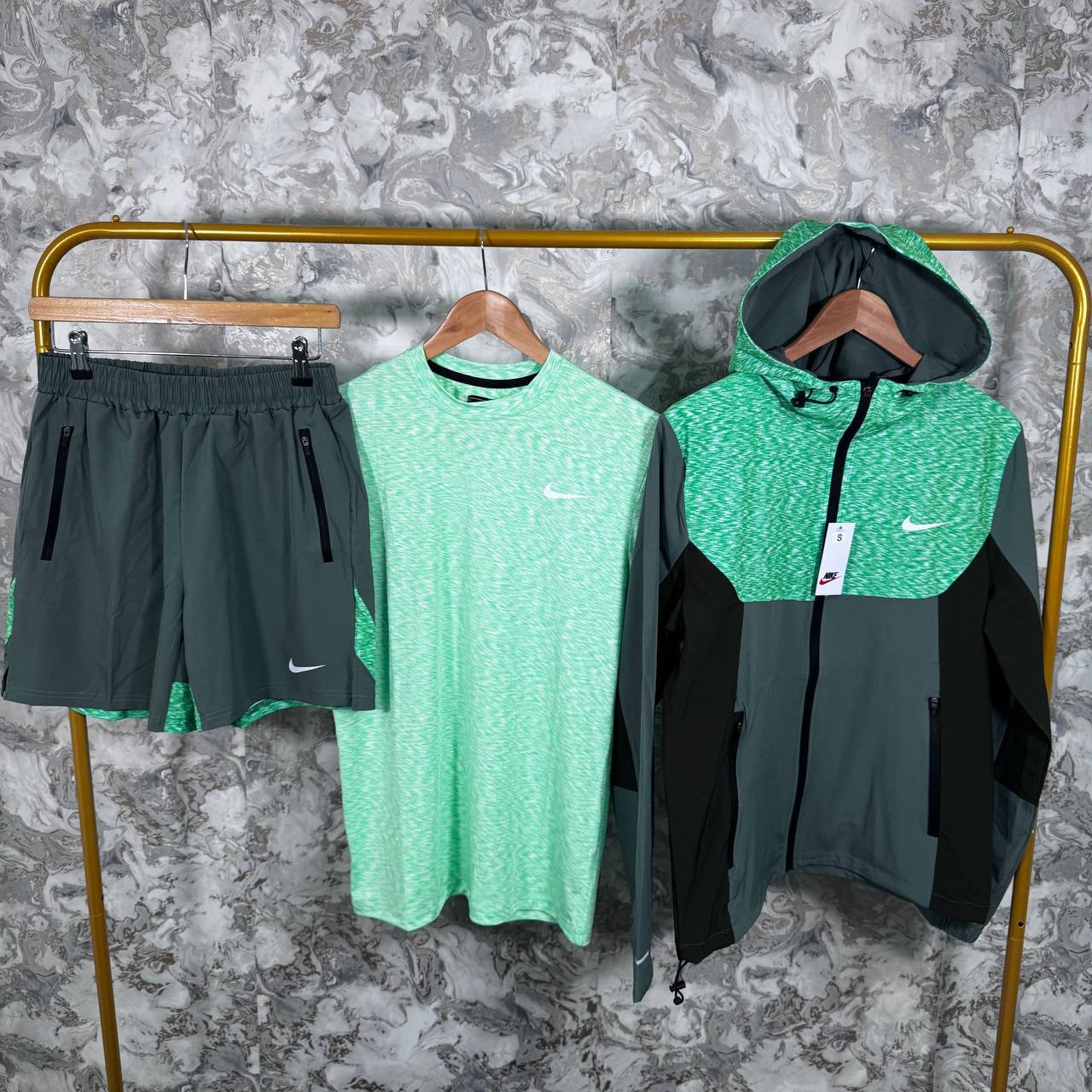 Nike 3 Piece Repel Windrunner Gym Set Mens in Multiple Colors Best Sale UK Reps AAA Quality