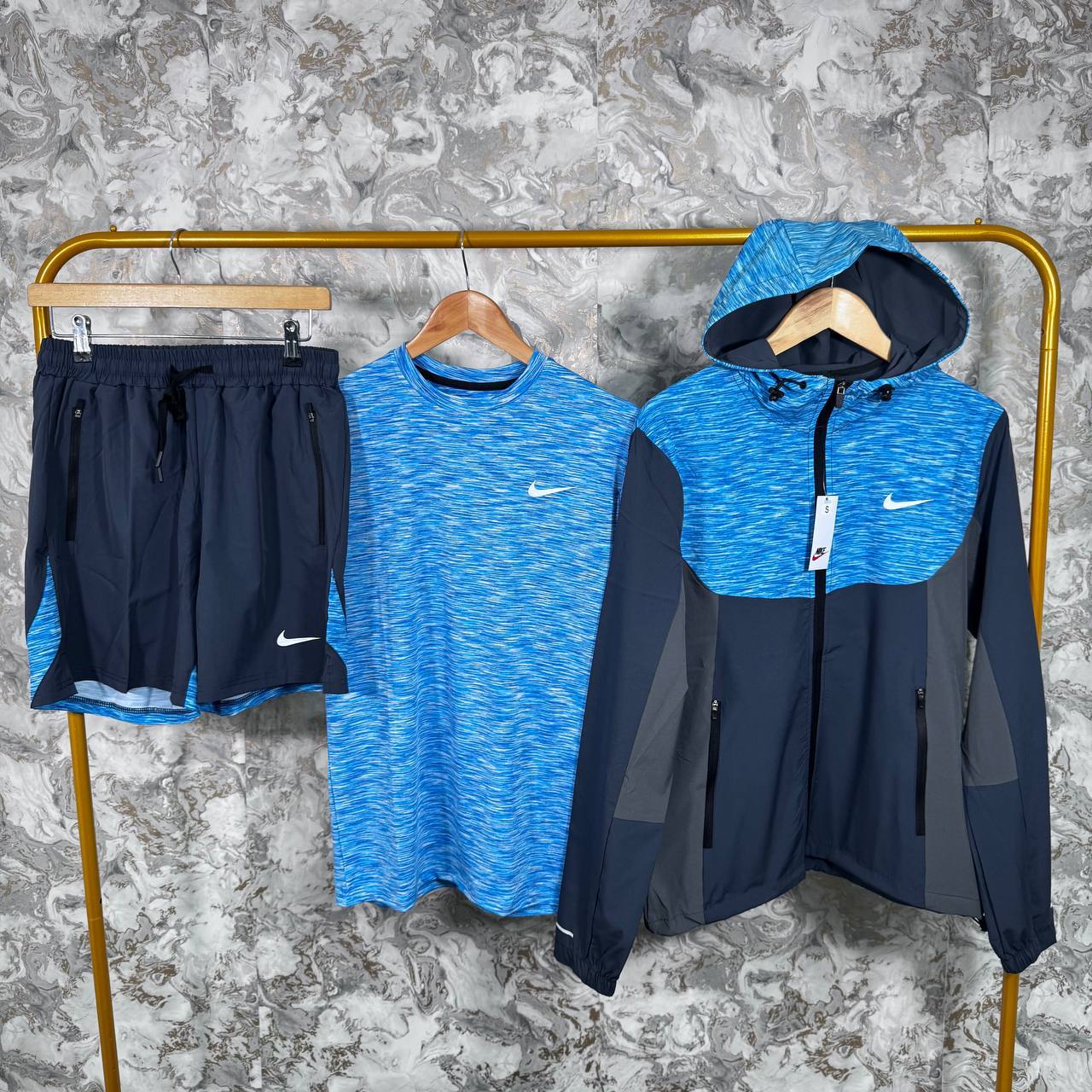 Nike 3 Piece Repel Windrunner Gym Set Mens in Multiple Colors Best Sale UK Reps AAA Quality