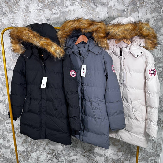 Canada Goose Weather Gear Hip Length Parka Jacket Womens in Multiple Colors Best Sale UK Reps AAA Quality