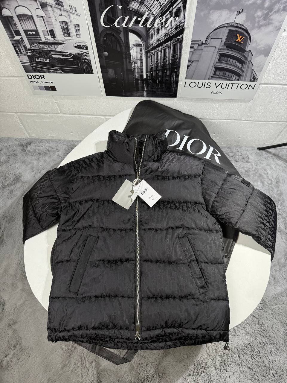 Christian Dior Oblique Puffer Jacket Mens in 2 Colors Best Sale UK Reps AAA Quality