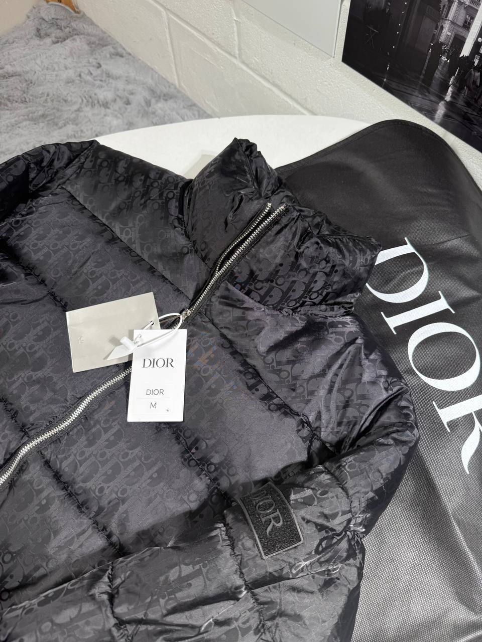 Christian Dior Oblique Puffer Jacket Mens in 2 Colors Best Sale UK Reps AAA Quality