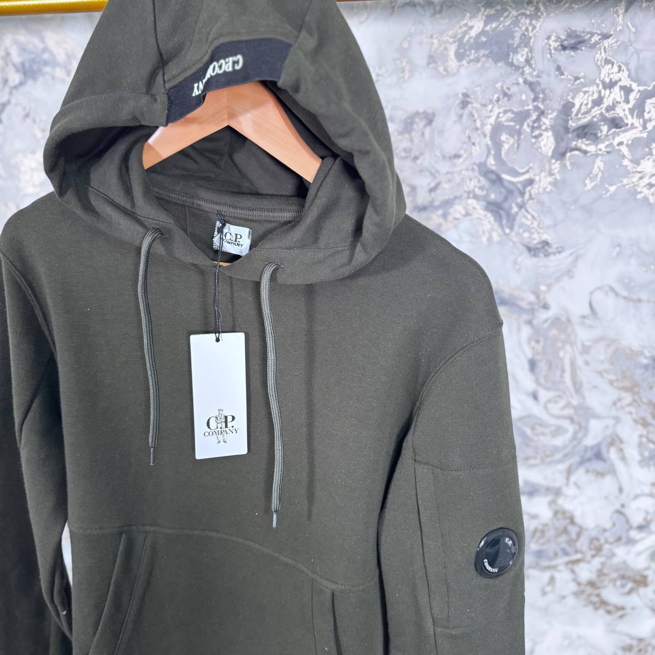 C.P. Company Diagonal Raised Fleece Hoodie Mens in 2 Colors Best Sale UK Reps AAA Quality