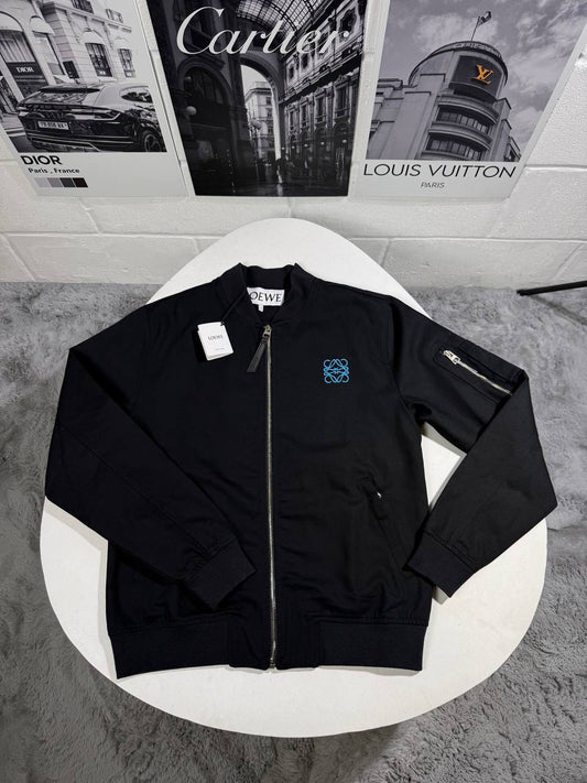Loewe X Paula's Ibiza Bomber Jacket Mens in Black Color Best Sale UK Reps AAA Quality