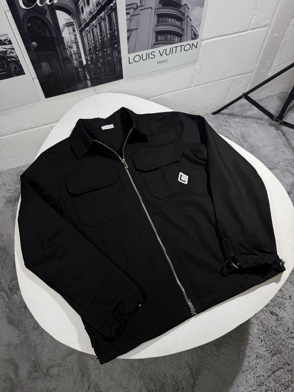 Christian Dior Diamond Zipped Blouson Overshirt Mens in 2 Colors Best Sale UK Reps AAA Quality